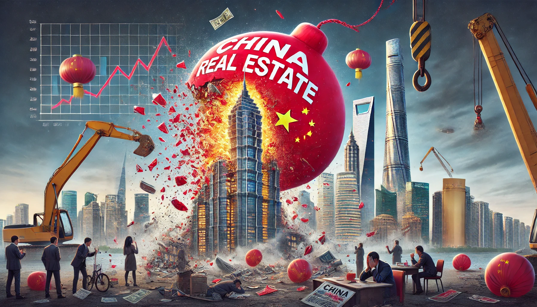 Real Estate Bubble Bursts in China: Global Implications